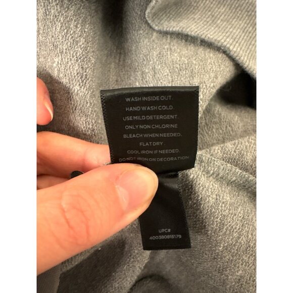 Simply Vera Vera Wang XL Floral Gray Sweatshirt With Embellishments - Picture 15 of 15